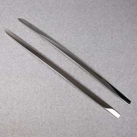 Beautost Fit for Toyota Highlander 2020 2021 2022 2023 2024 2025 Windshield Side Beveled Window Cover Trim Stainless Steel