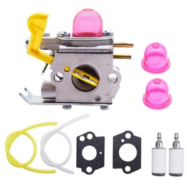 ALL-CARB SST25 Featherlite Carburetor with Fuel Line Kit Replacement for Poulan Weed Eater FL20 FL20C FL23 FL25 Replacement for Craftsman Trimmer C1U-W18 530-071822