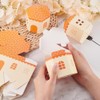 BENECREAT 30PCS Castle House Shaped Gift Boxes, 3.3x3x3.7 inch Dark