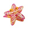 Funny Wacky Starfish Hair Clip,Acetate Claw Clips,Hair Clips for Women,Red