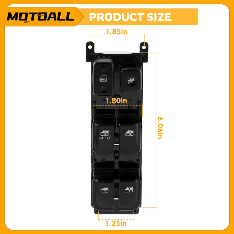 Master Power Window Switch for 2005-2007 Hyundai Sonata Front Left