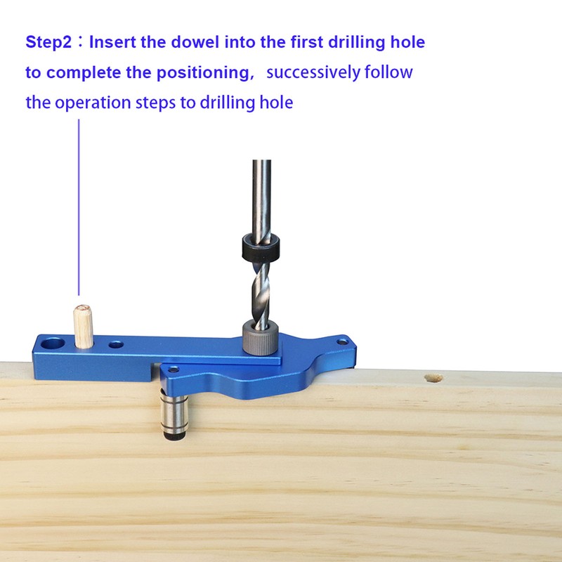14PCS Drilling Positioner Aluminum Alloy Self Centering Doweling Jig with