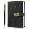 ZeriLion 240 Pages A5 Lock Journal Retro PU Leather Locking