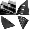 Car Rear Window Louvers, Gloss Black Rear Window Blinds Shutter