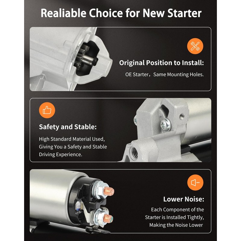 OCPTY Starter Fit For Jeep For Liberty 3.7L 2010 2011