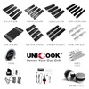 Unicook Universal Replacement Heavy Duty Adjustable Porcelain Steel Heat Plate
