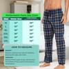 DARESAY - Pantalones de pijama a cuadros para hombre, pantalones