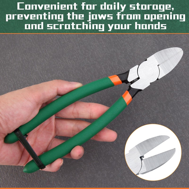 SPEEDWOX Flush Cut Pliers Side Cutting Pliers with Longer Flush
