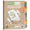 eco-eco A4 95% Recycling Kit 12 Punched Poly Pockets with