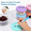 IKiKiCubee Small Containers with Lids, Reusable Plastic Containers for Snack