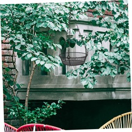 Parliky Bird Feeder Hanging Easy Installation Outdoor Bird Feeder for Wild Birds Sturdy Stainless Steel Feeding Tray