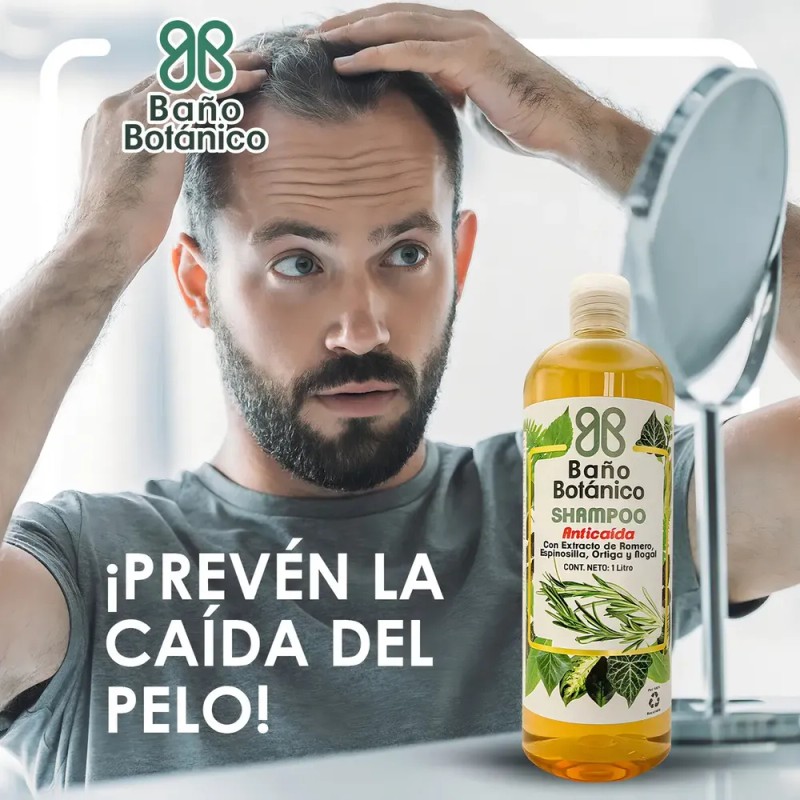 Shampoo Baño Botanico Extracto De Romero (anticaida) 1 Lt