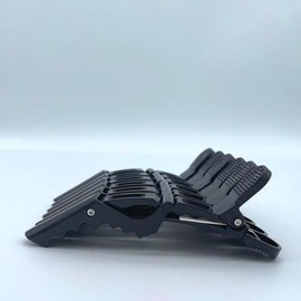 Crocodile-shaped hair clip salon hair fixing pin black / 악어모양 집게 머리 미용실 헤어 고정 핀 블랙