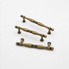 FURFITT 10 Pack Antique Brass Cabinet Handles 5 Inch/128mm Hole