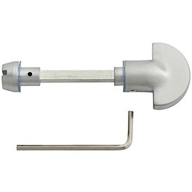 Spare Slim Thumbturn Lock and Release Handle - 67mm Spindle - Satin Chrome | Locking Thumb Turn and Release Handle - Screwless Rose - for Use with Lever on Rose Door Handles