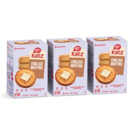 Katz Gluten Free English Muffins Free of Dairy, Eggs, Tree Nuts and Peanuts, Kosher 11oz (3pk)