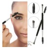 Brocha Doble Para Ceja Cepillo Pestañas 2 Cabezas Maquillaje