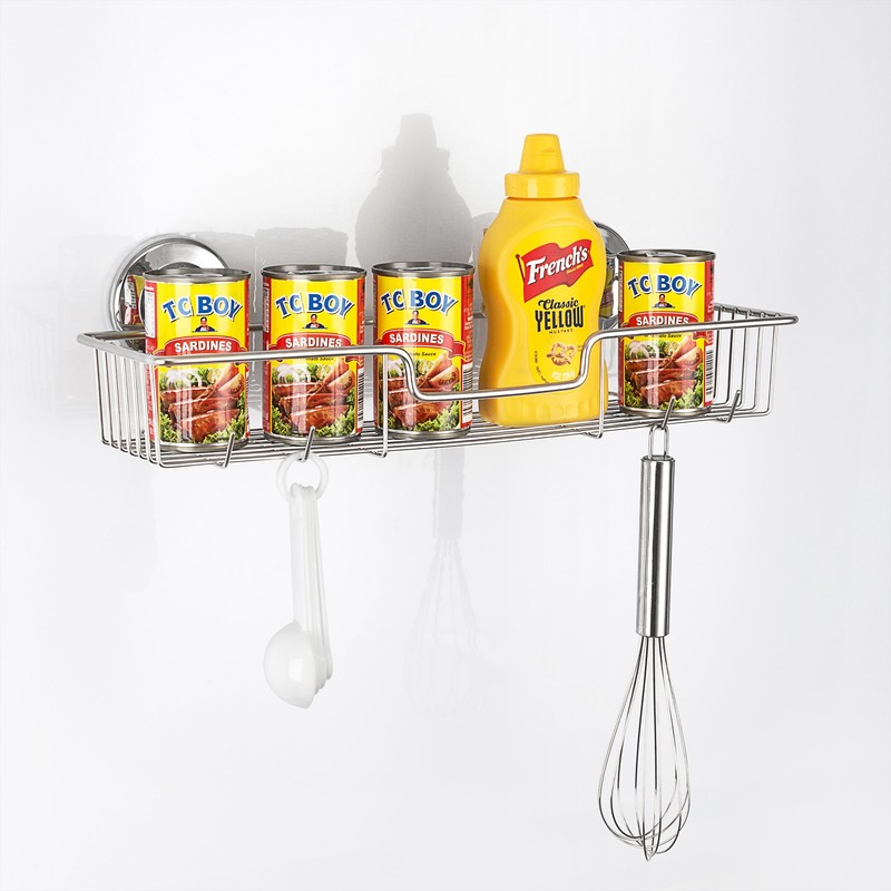 SANNO Suction Cup Shower Caddy Storage Combo Organizer, No Damage