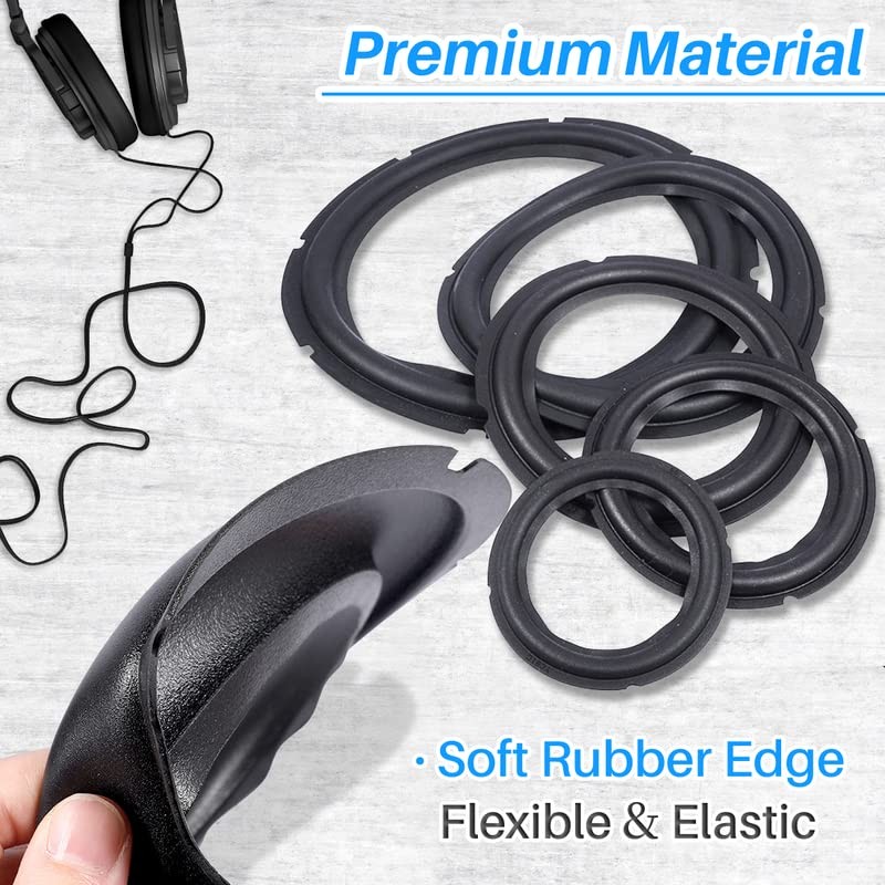 Kalevel 2 Pcs 12 Inch Speaker Surround Rings Rubber Repair
