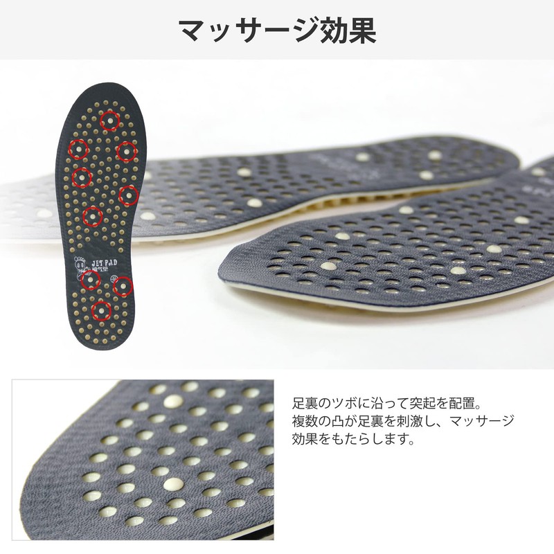 VAXPOT VA-8253 BLK Insole, Insole, Reduces Stuffiness, High Breathability, Circulates