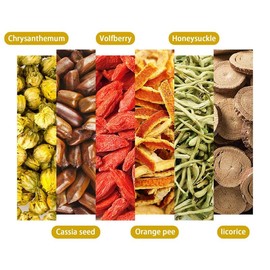 YHT Organic Chinese Chrysanthemum and Cassia Seed Tea Bags Blend Beverage 30 Counts x 5 Grams - Specification: 4 Pack