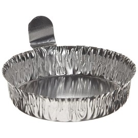 Royaltek Disposable Aluminum Weighing Dishes with Handles – 100 Count Medium-Sized Powder & Liquid Weighing Pans, Ideal for Chemical Experimentation, Lab Use - Medium