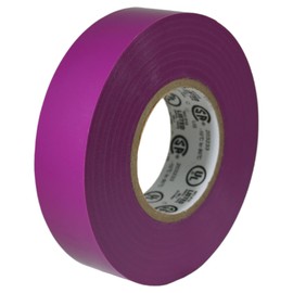 GGR Supplies EL-766AW General Purpose Electrical Tape 3/4" (W) x 66' (L) UL/CSA Listed core. Utility Vinyl Synthetic Rubber Electrical Tape (100 Units/Full Case) - (Purple)