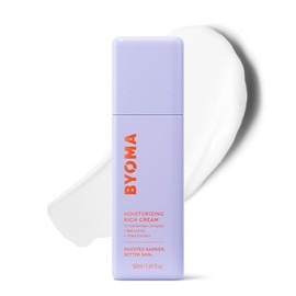 BYOMA Moisturizing Rich Cream - Barrier Repair Cream Face Lotion with Bakuchiol & Shea Extract - Ceramide Face Moisturizer for Dry Skin - Anti Wrinkle