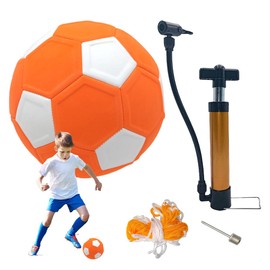 CLIUNT Football Curve Ball, Size 5, Softball Football, Curveball, Football Curve Ball for Kids, with Pump, Air Needle, Mesh Bag, Kids Football Balls for 5-15 Years Olds