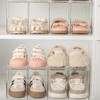 Kids Toddler Shoe Organizer Rack - Clear Acrylic Vertical Storage