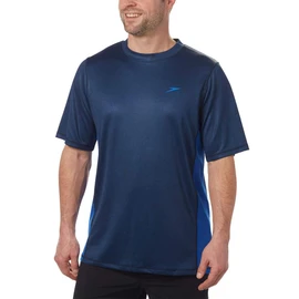 Speedo Men's Longview Short Sleeve Swim Tee - Blue - Small