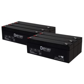 Mighty Max 12V 2.3AH F1 SLA Replaces Novametrix 7100 7300 CO2 Monitor - 6 Pack