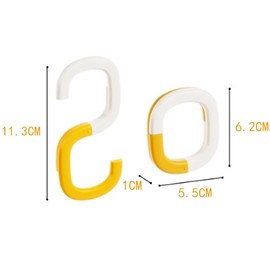 S Shaped Hook, ABS Resin, Fall Prevention, Rustproof, Foldable Hanger, For Car Use, Strollers, Compact Storage