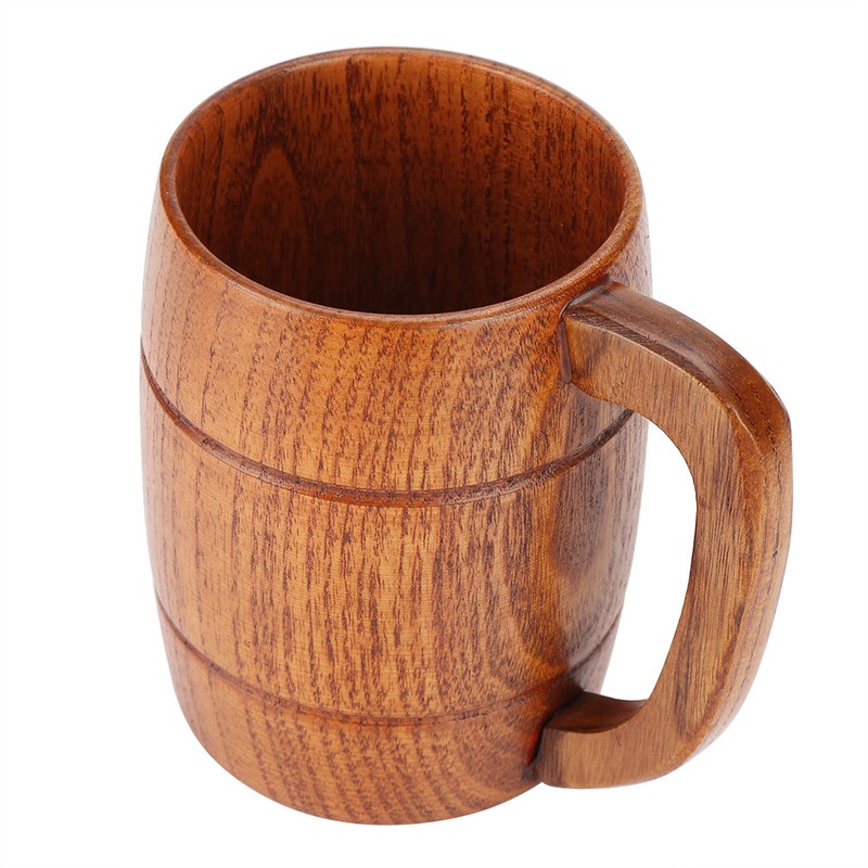 Classical Natural Solid Wood Cup Water Teacup Gift Collection Beer