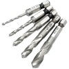 Saipor 5pcs 1/4" Quick Change Hex Shank Metal Stubby Drill