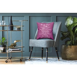 ZNGFON Marriage Prayer Pillow Covers 18x18, Anniversary Decor Christian Wedding Gifts, Cool Bridal Shower Gifts (Violet)