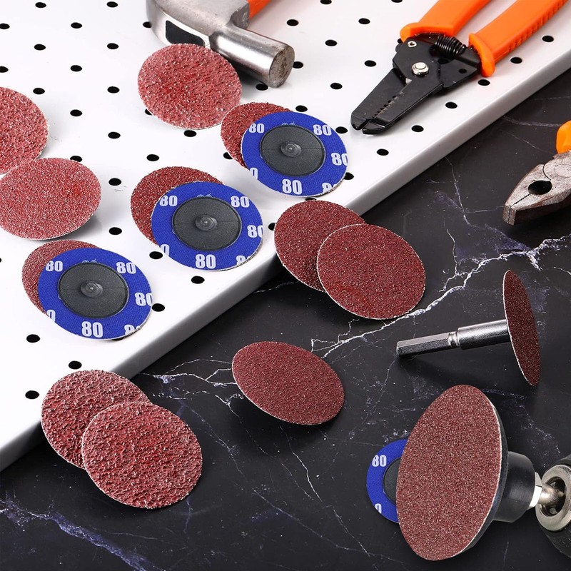 Sanding Disc Pads, 2 Inch 80 mm Sanding Disc Set,