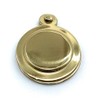 Polished Brass Round Keyhole Cover Escutcheon with Screws (2, Brass)