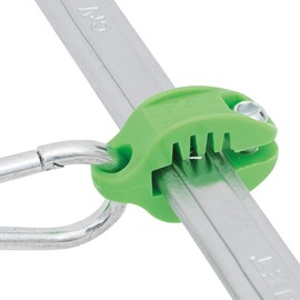 Peakworks Tool Tethering System, 15/16" x 5/16" Flat Clamp, HDPE, Green, V8561501