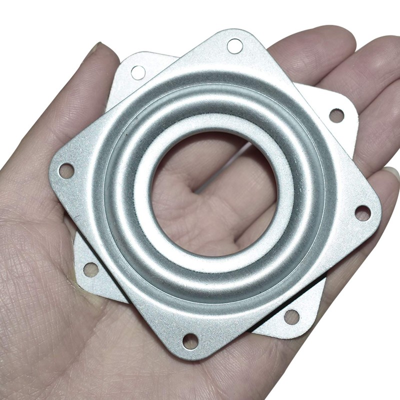 10Pack Lazy Susan Hardware, 3” Square Ball Bearing Swivel Plate,