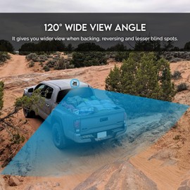 Elinz 5" Car Wireless Reversing Camera Monitor Rear View Kit 120° Wide View Angle Night Vision CCD Reverse 12V