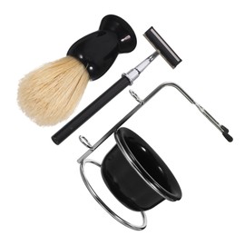 COLLBATH Men's Shaving Tools Razor Set Brush Bowl Durable Shaving Brush Kit for Daily Use