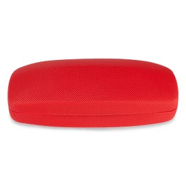 LAGO TERRA Protective Easy-Open Hard Shell Glasses Case - Red