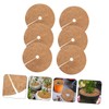 SUPVOX 6 Pack Coir Fiber Mulch Ring Tree Barrier Mats
