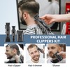 KEMEI Professional Hair Clippers for Men, Cordless Barber Clippers Set