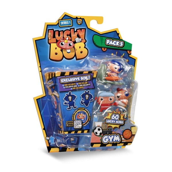 LUCKY BOB | Collectable Figures with Their Gym Accessories |