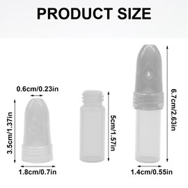 Bcautay 4 Pack Camping Spice Containers Portable Spice Dispenser Knob Switch Storage Bottle Portable Glass Leak Proof Decorative Bottle for Outdoor Camping Travel (White)