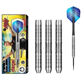 Shot! Darts Steel Tip Rowby-John Rodriguez 80% Tungsten Pro Throwing Darts for Maximum Scoring Handcrafted Professional Dart Set and Flights Made in New Zealand Metal Tip Bar Darts