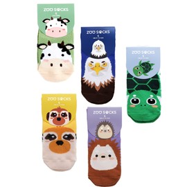 VAENAIT BABY Zoo Socks Toddler Kids Children's Casual Novelty Animal Crew Socks Set 001 S
