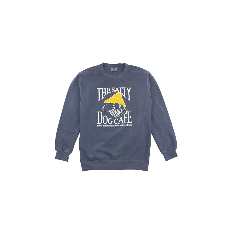 Salty Dog Pigment Dyed Crewneck Sweatshirt (US, Alpha, Medium, Regular,